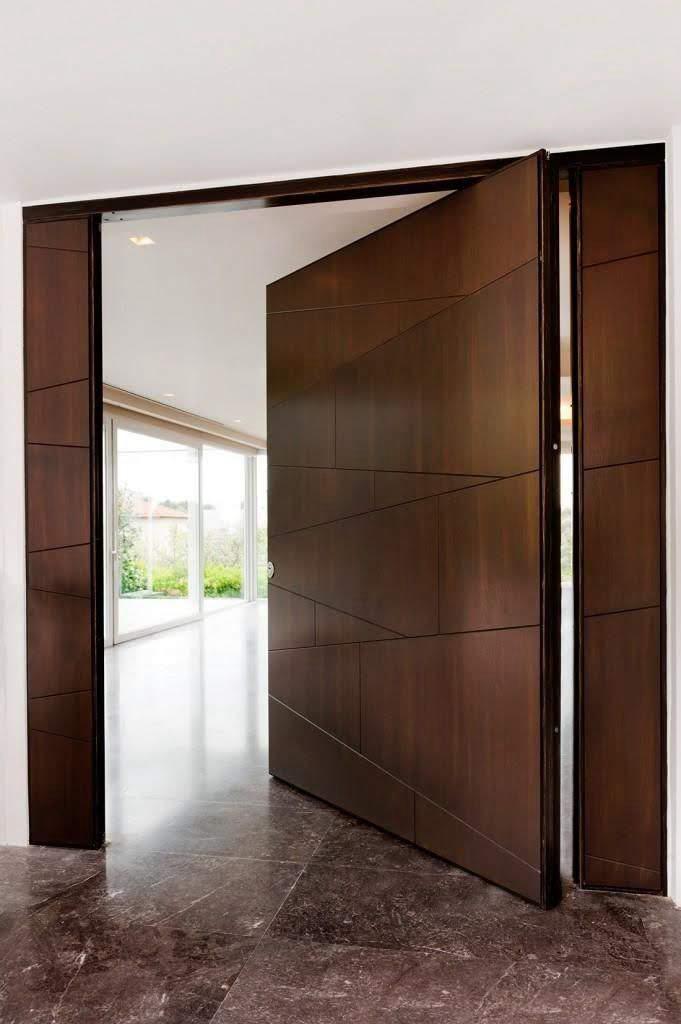 Porte Géométrique et Élégance Claire