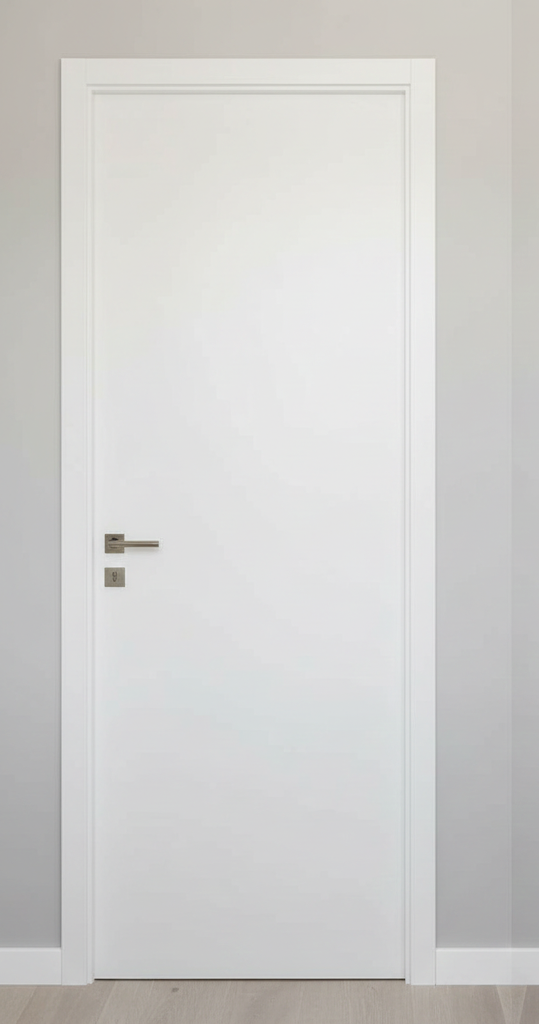 Porte Minimaliste Blanche Affleurante