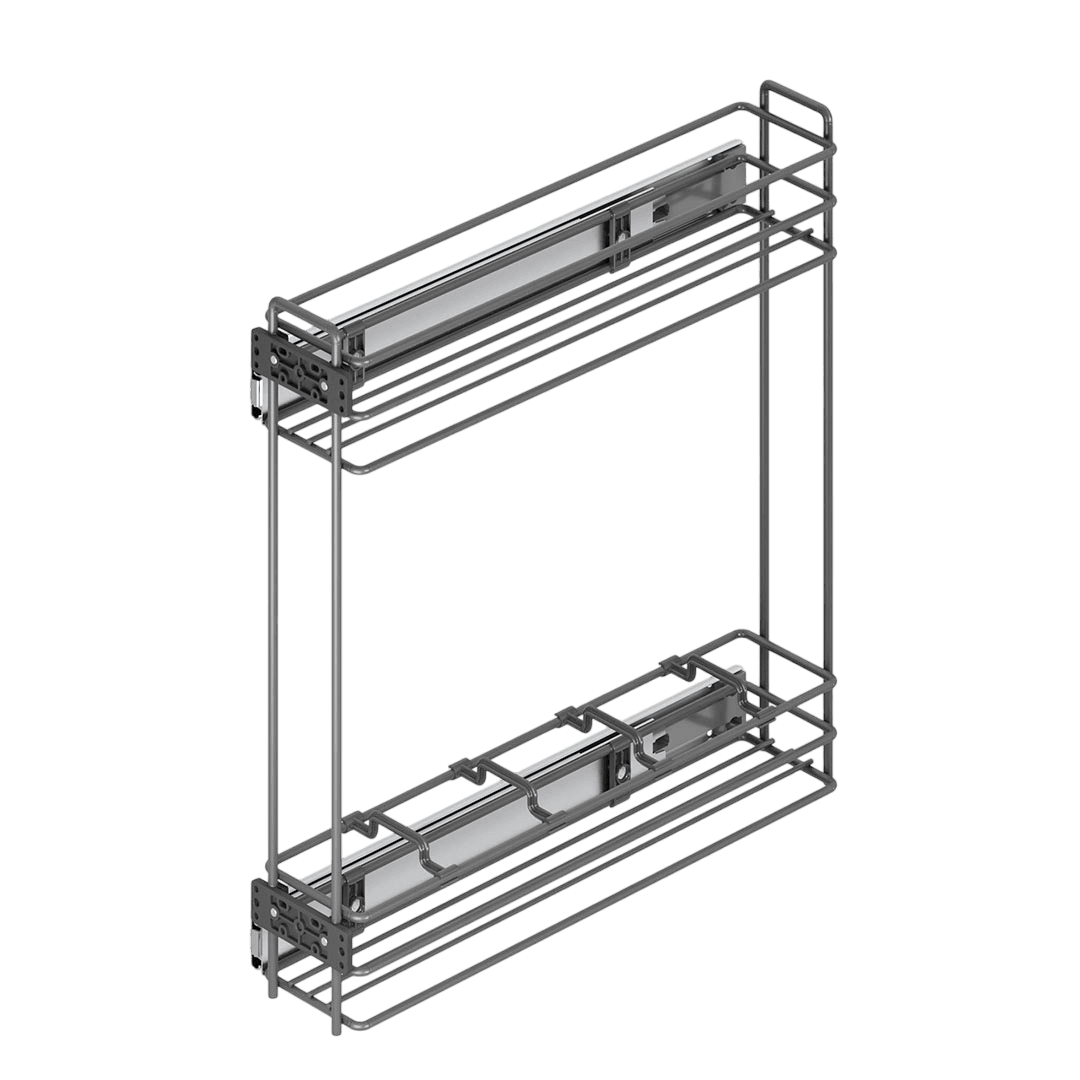 Porte-bouteille avec rail 150 mm à fond fil