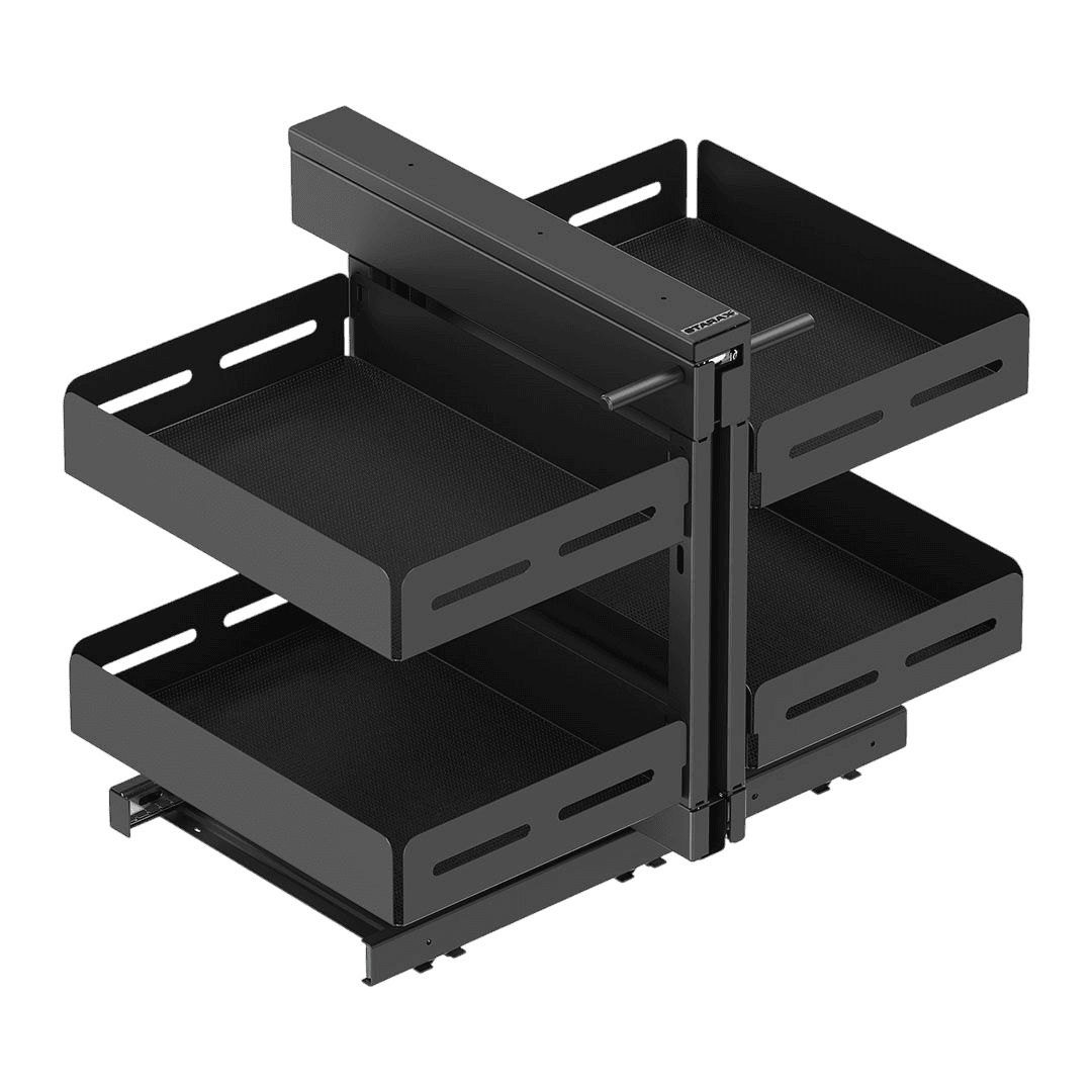 Mécanisme d'angle coulissant pour caisson coin L